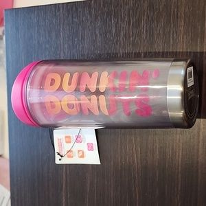 Dunkin Donuts sweat proof double wall insulated tumbler NWT